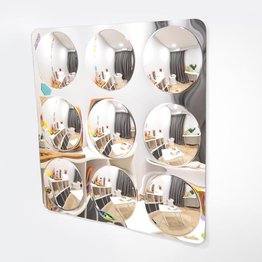 GIANT 9-DOME ACRYLIC MIRROR PANEL