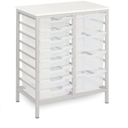 16 Shallow Tray Metal Storage