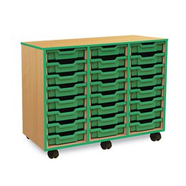 Coloured Edge Storage 24 Shallow (Green)