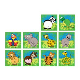Zoo Animals Mini Placement Carpets (30 Pack)