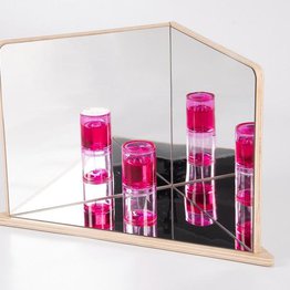 WOODEN 4-WAY MIRROR