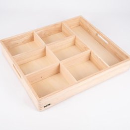 WOODEN SORTING TRAY - 7 WAY