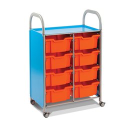 Gratnells Callero Double Unit with 8 Deep Trays