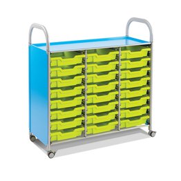Gratnells Callero Treble Unit with 24 Shallow Trays